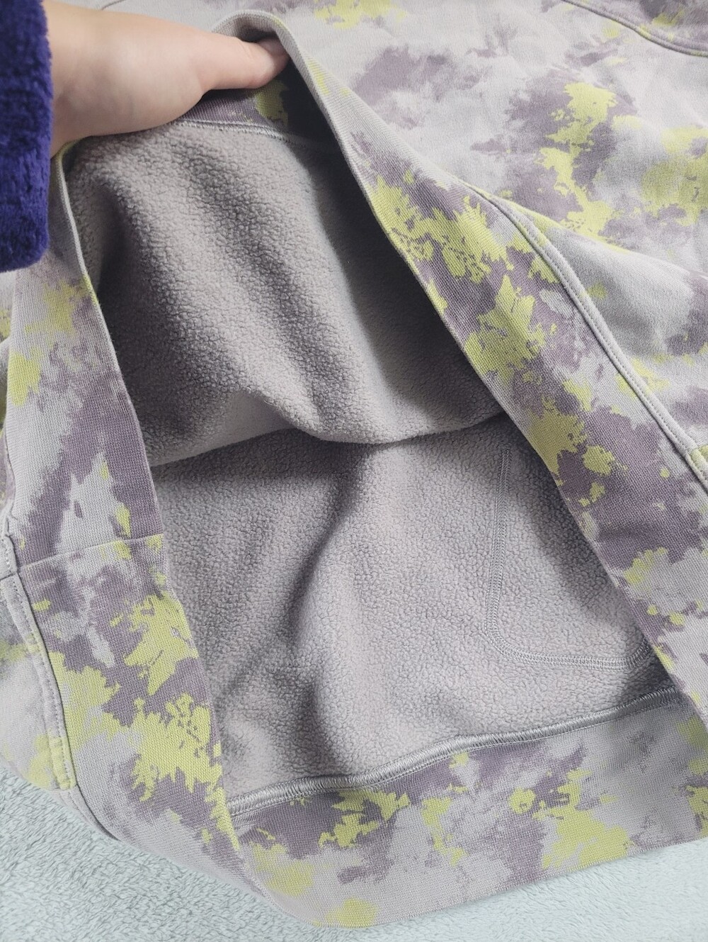 Lululemon All Yours Hoodie Orbital Tie Dye Mauve Grey Multi - Picture 15 of 16